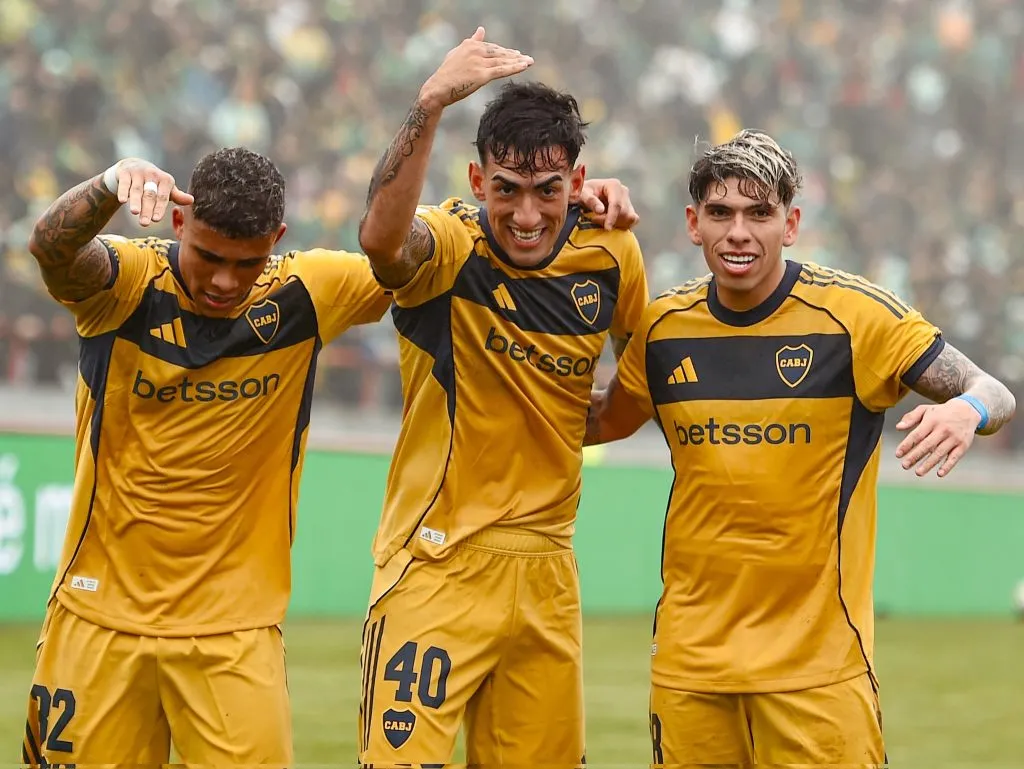 Carlos Palacios fue el asistidor de Di Lollo en el primer gol de Boca ante Aldosivi. (Foto de Boca en X).