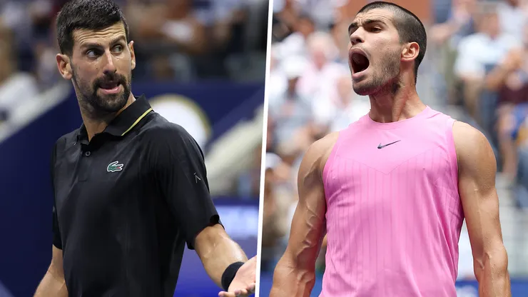 Carlos Alcaraz y Novak Djokovic se enfrentarán en una de las semifinales del US Open 2025