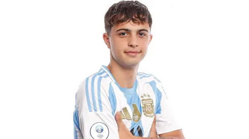 Francisco Baridó con la Selección Argentina Sub 17.