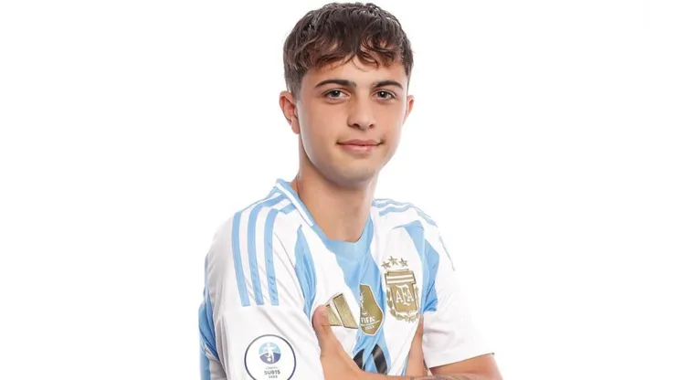 Francisco Baridó con la Selección Argentina Sub 17.
