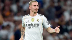 Franco Mastantuono con la camiseta del Real Madrid.