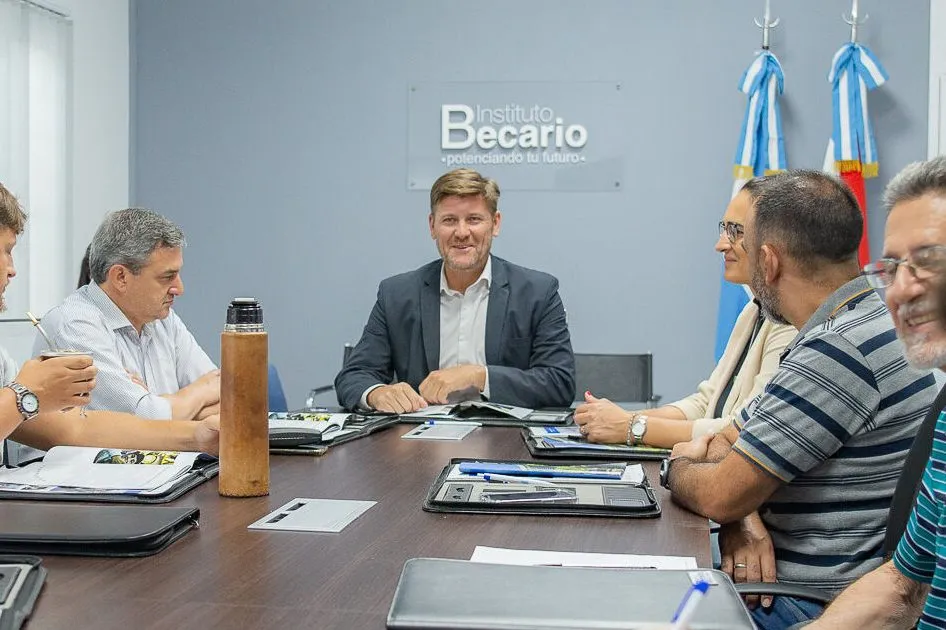 Sebastián Bértoli en plena función. Foto Instituto del Becario.