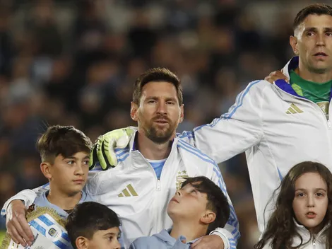 La emotiva reacción de Messi cuando Argentina entonó el himno