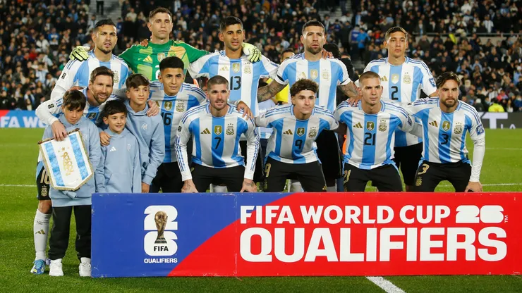 Los once titulares de Argentina ante Venezuela.