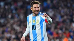 Lionel Messi con la Selección Argentina.