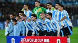 La Selección Argentina en la victoria ante Venezuela.