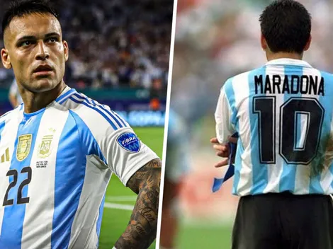 Con su gol ante Venezuela, Lautaro Martínez desplazó a Maradona en la tabla histórica de goleadores de la Selección Argentina