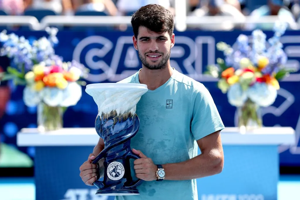 Carlos Alcaraz empieza a generar su propia fortuna con apenas 22 años. (Getty)