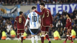 Lionel Messi en el partido ante Venezuela.