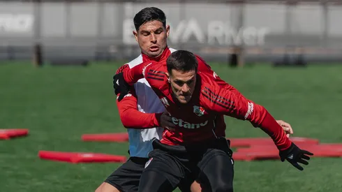 Continúan los entrenamientos en el River Camp a la espera de la reanudación de la competencia. (Foto de River en X).