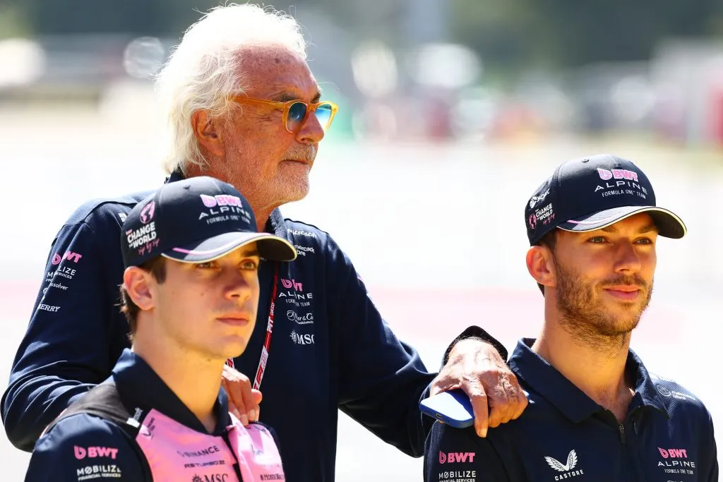 Briatore, Colapinto y Gasly. (Foto:  Getty).