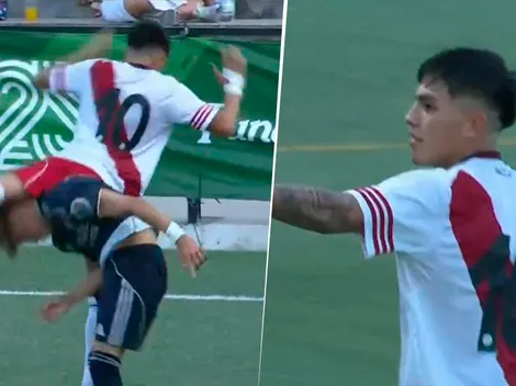 Patada descomunal y gestos a la tribuna: un juvenil de River y una jornada para el olvido ante Real Madrid