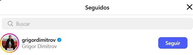 Los seguidos por Tsitsipas en Instagram