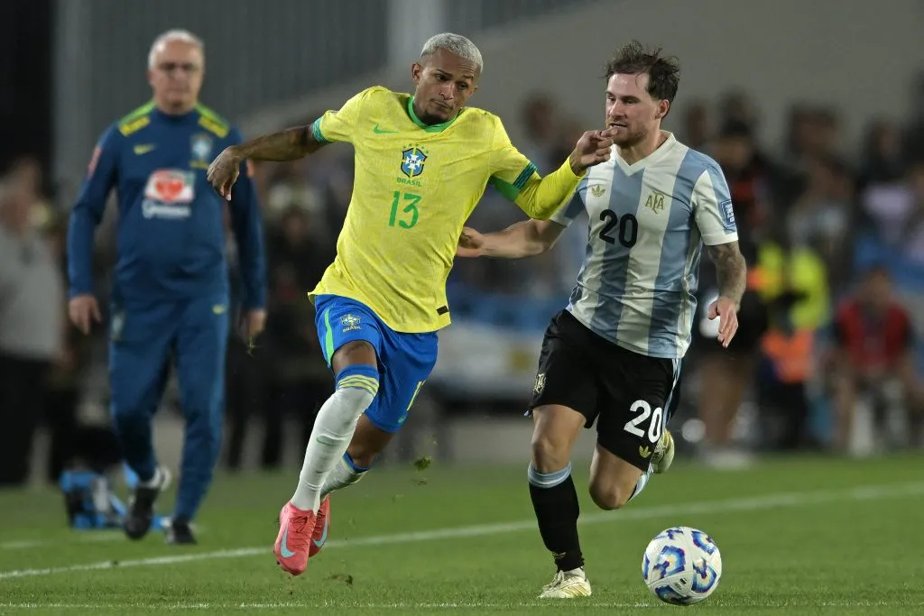 Wesley fue titular en la paliza histórica que recibió de Argentina en Buenos Aires (Getty Images).