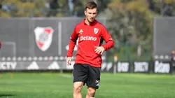 Galoppo en pleno entrenamiento de River.