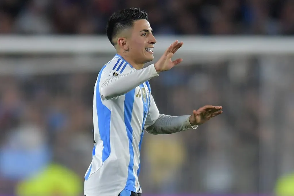 Almada será el ’10’ de Argentina ante la ausencia de Messi (Getty Images).
