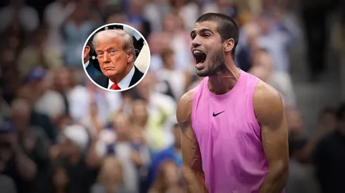 Carlos Alcaraz al consagrarse campeón del US Open 2025 y Donald Trump, presidente de Estados Unidos.