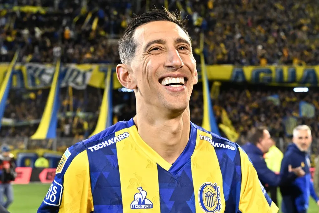 Ángel Di María, luego del triunfo de Rosario Central sobre Newell’s. (Getty Images)