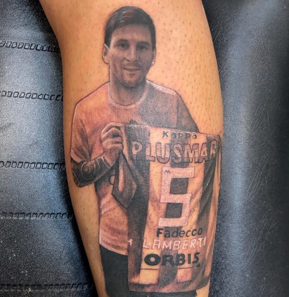 El tatuaje de Hernán Lamberti. (Foto: @robertolopeztattoo).