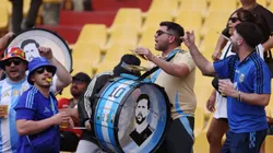 Los hinchas de Argentina en Guayaquil.