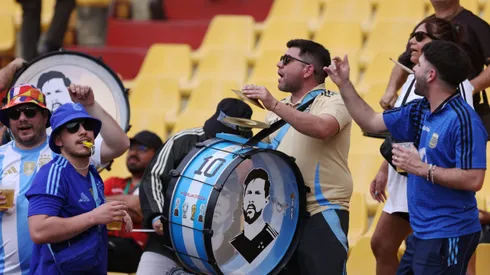 Los hinchas de Argentina en Guayaquil.