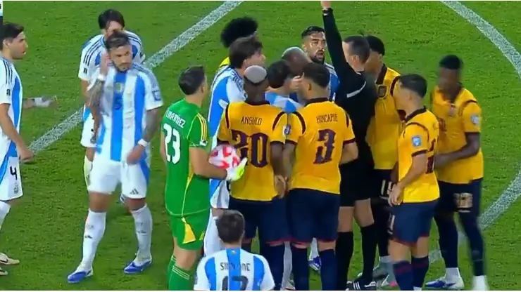 Nicolás Otamendi fue expulsado en Argentina vs. Ecuador y se perderá el debut del Mundial 2026