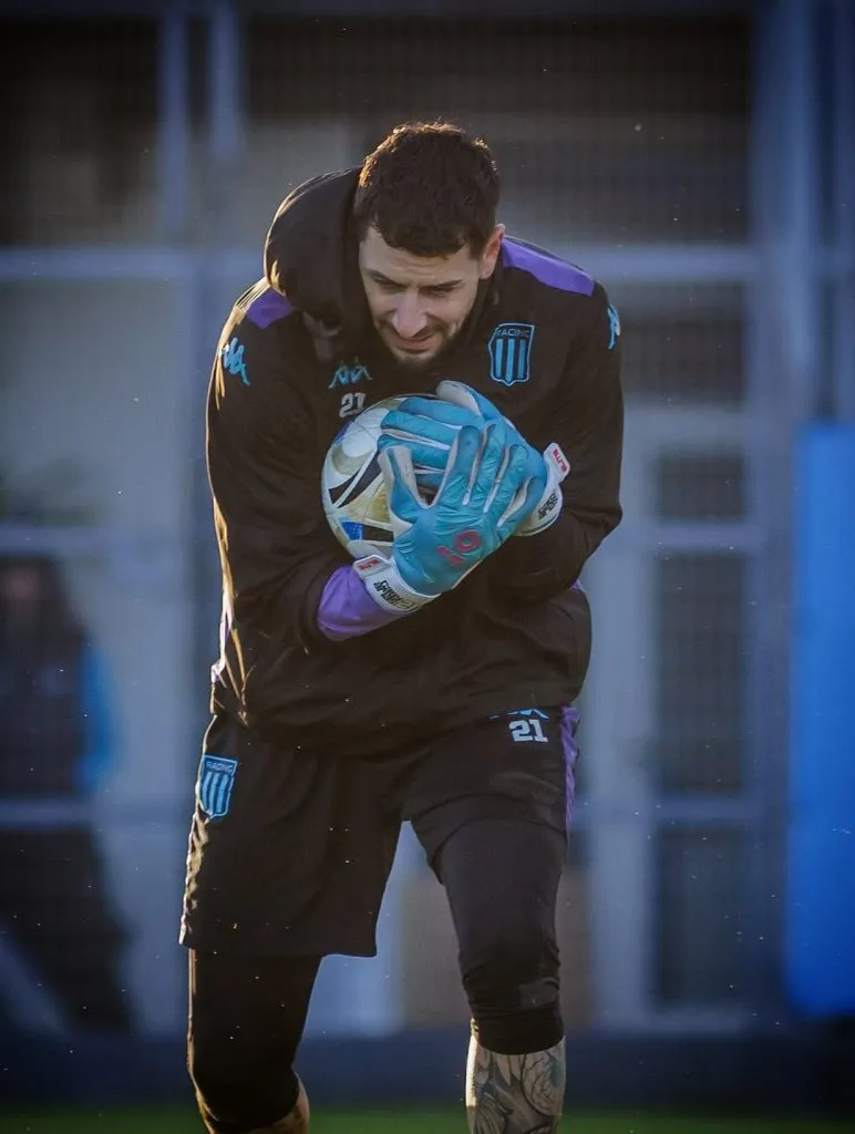 Gabriel Arias, arquero y capitán de Racing. (Foto: Prensa Racing)