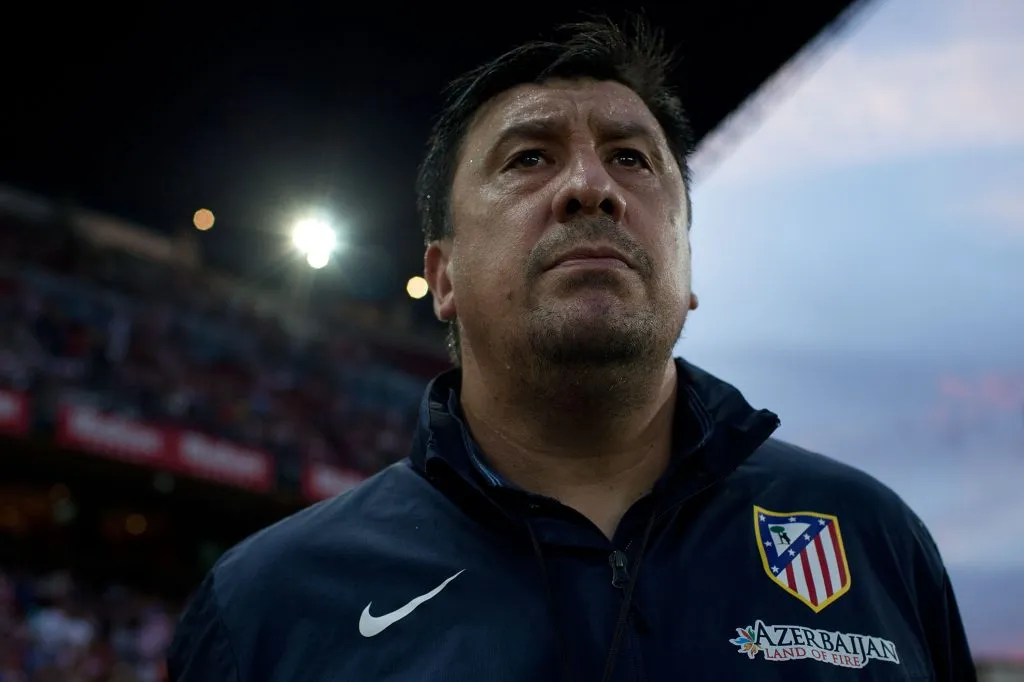 Germán Burgos hizo un gran trabajo junto a Simeone para poner al Atlético de Madrid a competir con Barcelona y Real Madrid. (Foto de Getty).