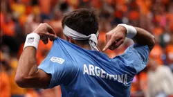 Tomás Etcheverry celebra su triunfo en la jornada de viernes