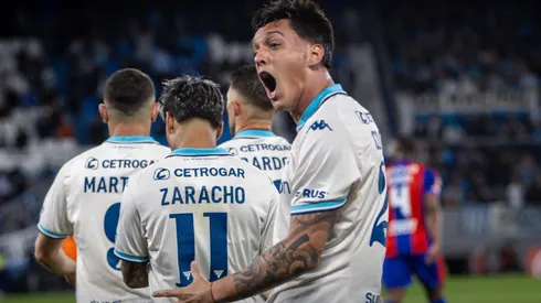 Nazareno Colombo, autor del gol de Racing ante San Lorenzo.