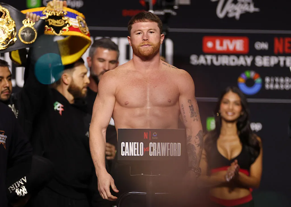 Canelo Álvarez firmó un contrato con Riyadh Season que le garantiza más de 100 millones por pelea. (Getty)