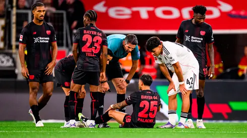 Exequiel Palacios se lesionó en la victoria de Bayer Leverkusen ante Frankfurt.