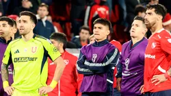 Los jugadores de Independiente frente a U de Chile.