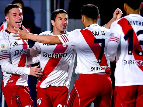 En una ráfaga: los goles de Galoppo y Nacho Fernández para el 2 a 0 de River a Estudiantes