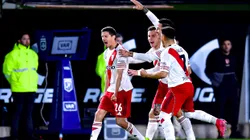 Nacho Fernández, autor del segundo gol de River en La Plata.