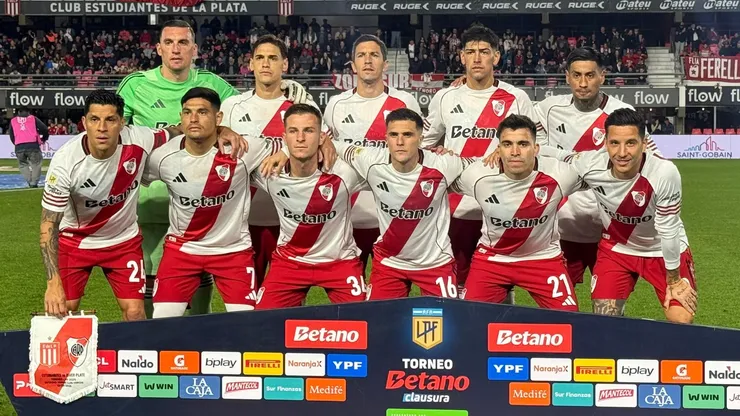 El equipo titular de River Plate ante Estudiantes de La Plata.