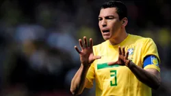 Lucio, jugador de época en la Selección de Brasil.