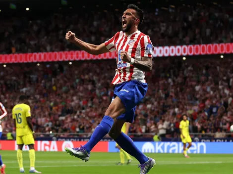 La reacción de Nicolás González tras su primer gol en el Atlético de Madrid