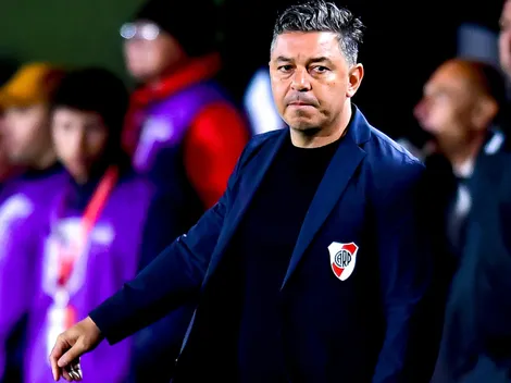 Gallardo se refirió a la línea de 3 de River y no descartó ponerla contra Palmeiras