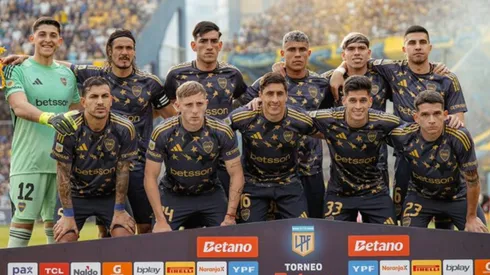 La formación de Boca en el partido ante Rosario Central