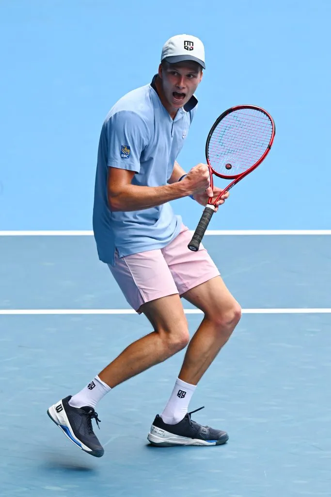 Brooksby tras ganarle a Casper Ruud en el Abierto de Australia 2023. (Foto: Getty).