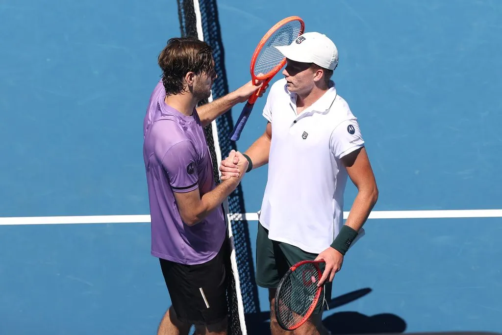 Fritz derrotó a Brooksby en el Abierto de Australia 2025, en su regreso a las canchas. (Foto: Getty).