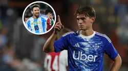 Nico Paz dijo que mira las jugadas de Lionel Messi antes de cada partido en el Como 1907.