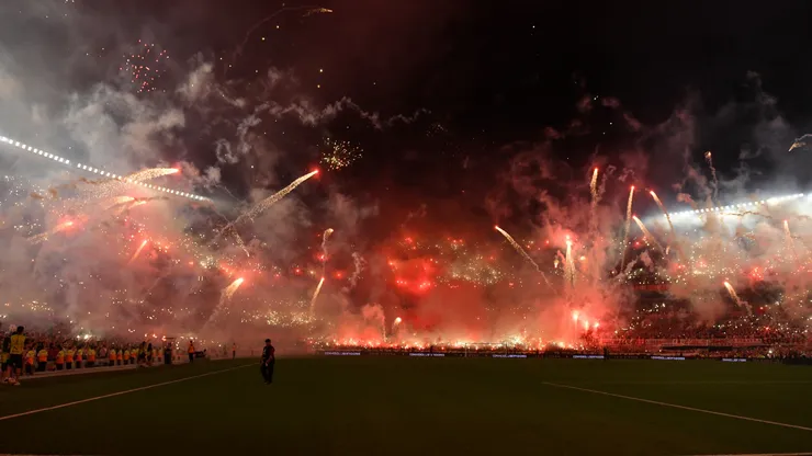 El recibimiento de River vs. Atlético Mineiro en 2024