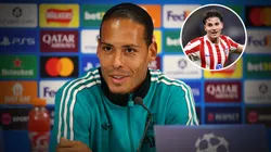 Van Dijk, defensa y figura de Liverpool, habló sobre Julián Álvarez.