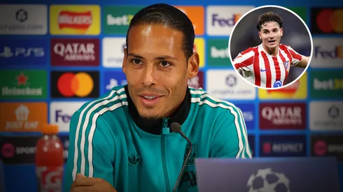Van Dijk, defensa y figura de Liverpool, habló sobre Julián Álvarez.