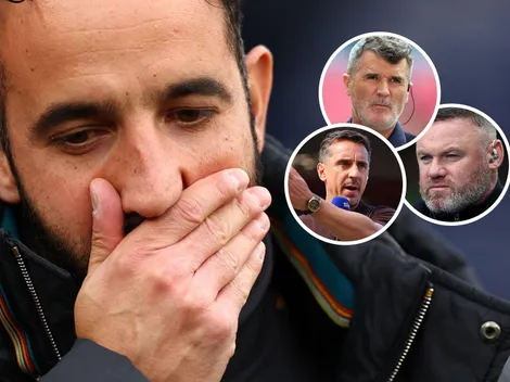 Rooney, Gary Neville y Roy Keane destrozaron a Rúben Amorim tras la goleada en el Derbi de Manchester: "La nada misma"