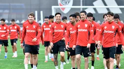 El plantel de River se entrena pensando en Palmeiras.