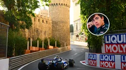 Franco Colapinto en Bakú con Williams, donde consiguió su mejor performance en la F1