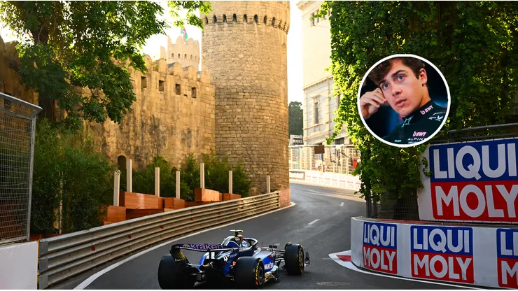 Franco Colapinto en Bakú con Williams, donde consiguió su mejor performance en la F1